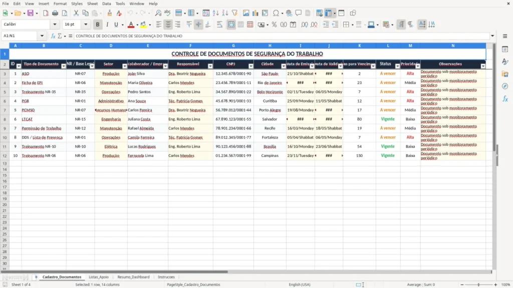 Cadastro_Documentos – Controle de Documentos Excel – Planilha Grátis (2026)